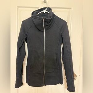 Lululemon scuba full zip (black, faded)